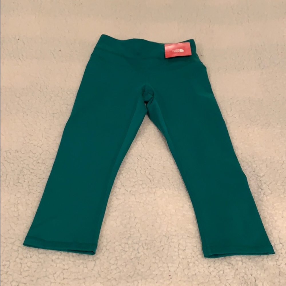 Green North Face Leggings